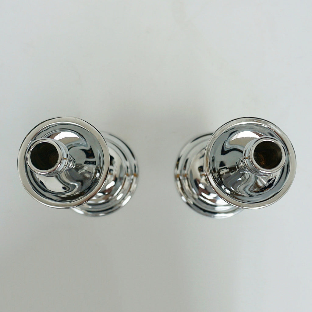 Art Deco Bakelite and Chromed Metal Candlesticks - Jeroen Markies Art Deco